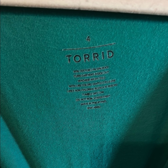 Torrid Teal Graphic Lace-Up Tank Top - Picture 2 of 2
